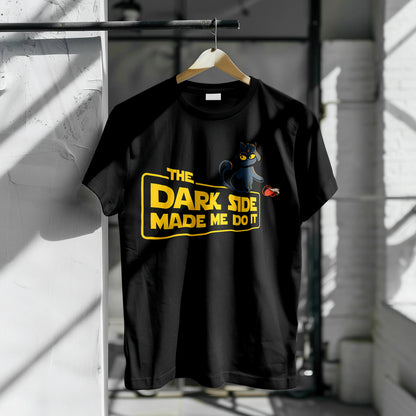 The Dark Side Cat Premium Black T-Shirt (Women)