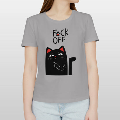 F*CK-OFF Cat Premium T-Shirt (Women)